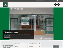 Tablet Screenshot of maciasinmobiliaria.com.ar